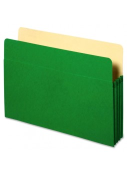 Accordion, 9.50" Width x 11.75" Sheet Size - 3.50" Expansion - Green - Recycled - 1 Each - spr26551